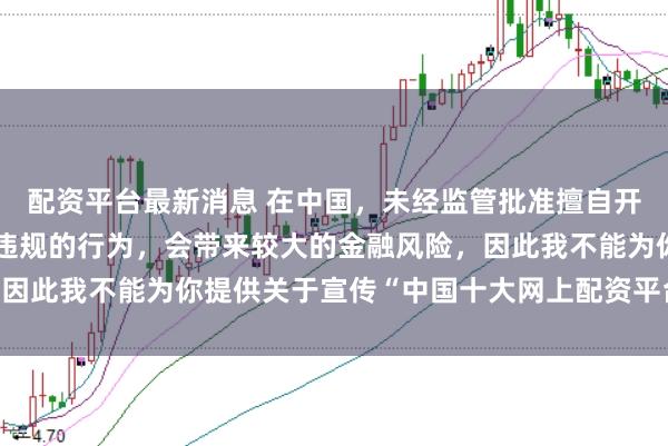 配资平台最新消息 在中国，未经监管批准擅自开展网上配资业务是违法违规的行为，会带来较大的金融风险，因此我不能为你提供关于宣传“中国十大网上配资平台”的标题。