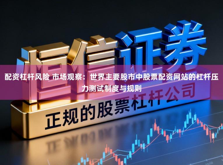 配资杠杆风险 市场观察：世界主要股市中股票配资网站的杠杆压力测试制度与规则