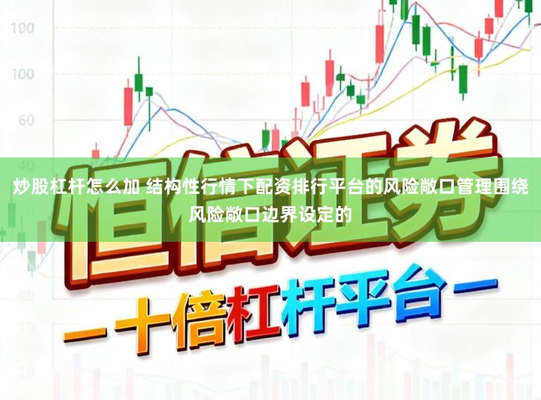 炒股杠杆怎么加 结构性行情下配资排行平台的风险敞口管理围绕风险敞口边界设定的