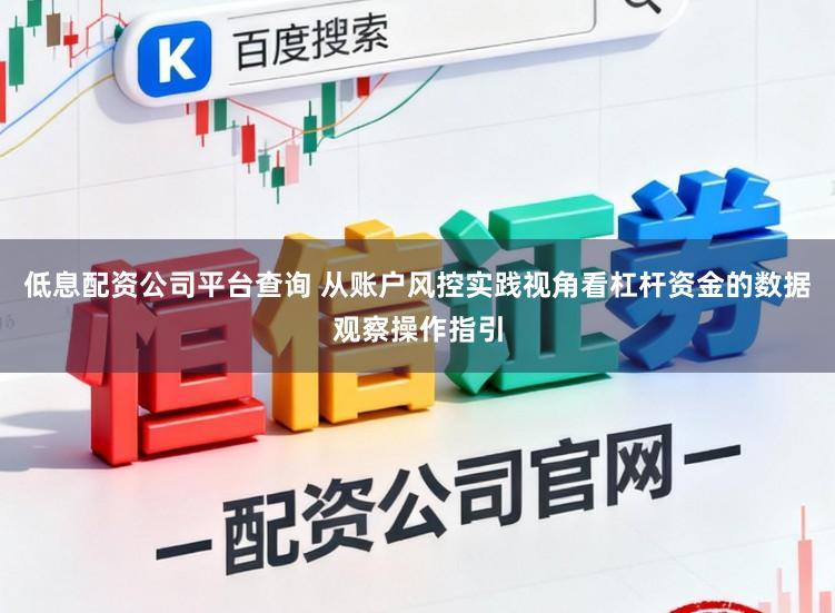 低息配资公司平台查询 从账户风控实践视角看杠杆资金的数据观察操作指引